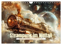 Cover-Bild zum Titel 'Steampunk im Weltall (Wandkalender 2026 DIN A4 quer), CALVENDO Monatskalender' von 'Daniela Tapper'