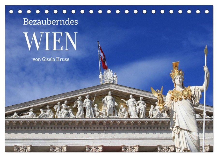 Bezauberndes Wien (Tischkalender 2026 DIN A5 quer), CALVENDO Monatskalender - Gisela Kruse