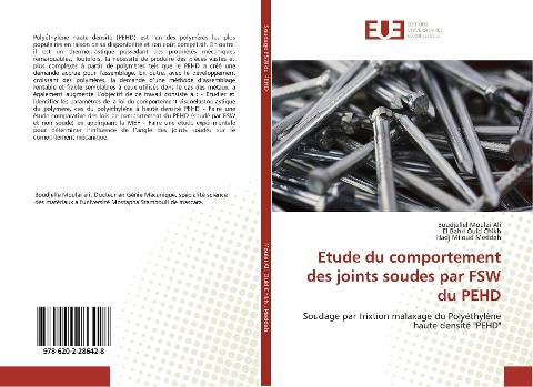 Etude du comportement des joints soudes par FSW du PEHD - Boudjellel Moulai Ali, El Bahri Ould Chikh, Hadj Miloud Meddah