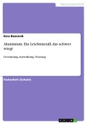 Cover-Bild zum Titel 'Aluminium. Ein Leichtmetall, das schwer wiegt' von 'Esra Bozcicek'