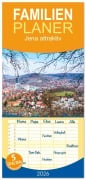 Cover-Bild zum Titel 'Familienplaner 2026 - Jena attraktiv mit 5 Spalten (Wandkalender, 21 x 45 cm) CALVENDO' von 'Ulrich Suess'
