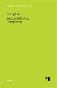 Cover-Bild zum Titel 'Rechtes Auflichten' von 'Chang Tsai'