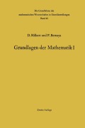 Cover-Bild zum Titel 'Grundlagen der Mathematik I' von 'Paul Bernays, David Hilbert'