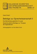 Cover-Bild zum Titel 'Beiträge zur Sprechwissenschaft II' von 'Eva-Maria Krech'