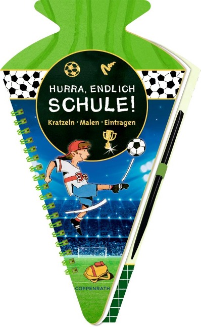 Schultüten-Kratzelbuch - Fußballfreunde - Hurra, endlich Schule! - 