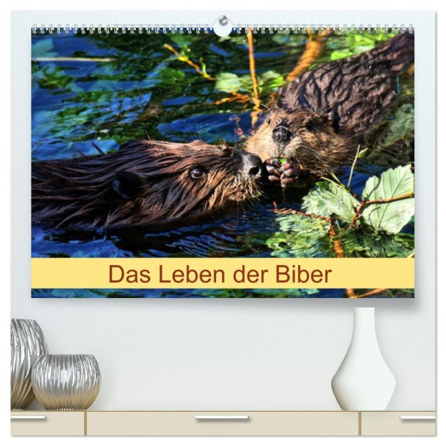 Das Leben der Biber (hochwertiger Premium Wandkalender 2026 DIN A2 quer), Kunstdruck in Hochglanz - Kattobello Kattobello