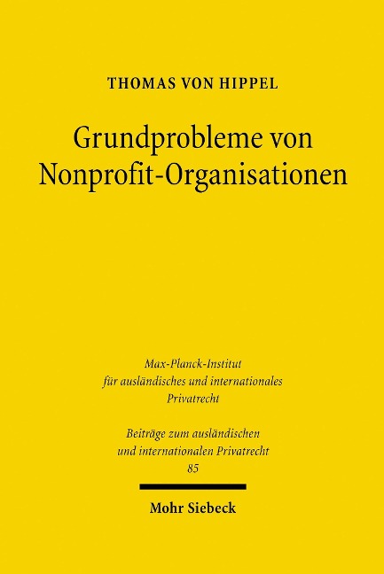 Grundprobleme von Nonprofit-Organisationen - Thomas Von Hippel