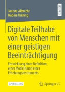 Cover-Bild zum Titel 'Digitale Teilhabe von Menschen mit einer geistigen Beeinträchtigung' von 'Nadine Hüning, Joanna Albrecht'