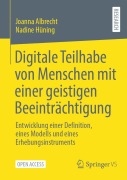 Cover-Bild zum Titel 'Digitale Teilhabe von Menschen mit einer geistigen Beeinträchtigung' von 'Joanna Albrecht, Nadine Hüning'