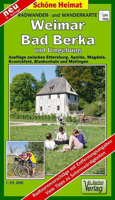 Weimar, Bad Berka und Umgebung 1 : 35 000. Radwander-und Wanderkarte - 