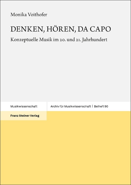 DENKEN, HÖREN, DA CAPO - Monika Voithofer