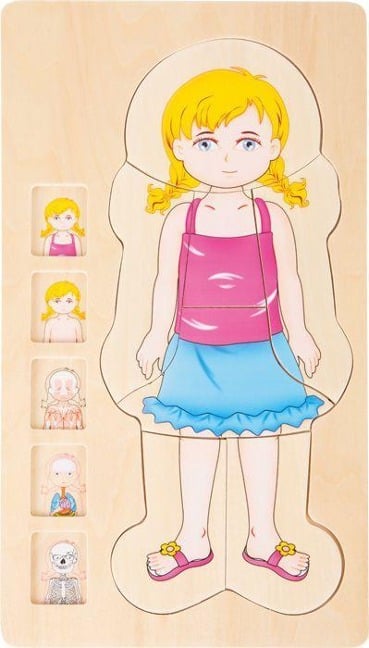 Schichtenpuzzle Anatomie Mädchen - 