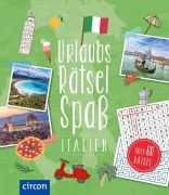 Cover-Bild zum Titel 'Urlaubsrätsel-Spaß Italien' von 'Isabella Bergmann'