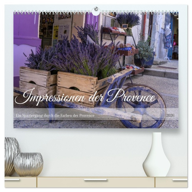 Impressionen der Provence (hochwertiger Premium Wandkalender 2026 DIN A2 quer), Kunstdruck in Hochglanz - Bisou Fotografie