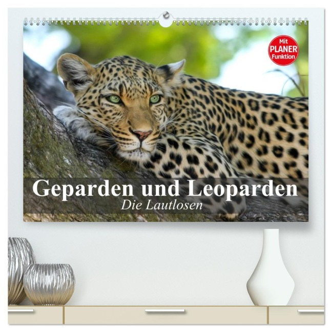 Die Lautlosen. Geparden und Leoparden (hochwertiger Premium Wandkalender 2026 DIN A2 quer), Kunstdruck in Hochglanz - Elisabeth Stanzer