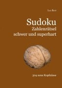 Cover-Bild zum Titel 'Sudoku Zahlenrätsel schwer und superhart' von 'Lea Rest'