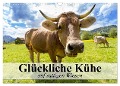Glückliche Kühe auf saftigen Wiesen (Wandkalender 2024 DIN A3 quer), CALVENDO Monatskalender - Elisabeth Stanzer