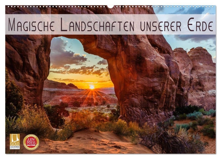 Magische Landschaften unserer Erde (Wandkalender 2025 DIN A2 quer), CALVENDO Monatskalender - Denis Feiner