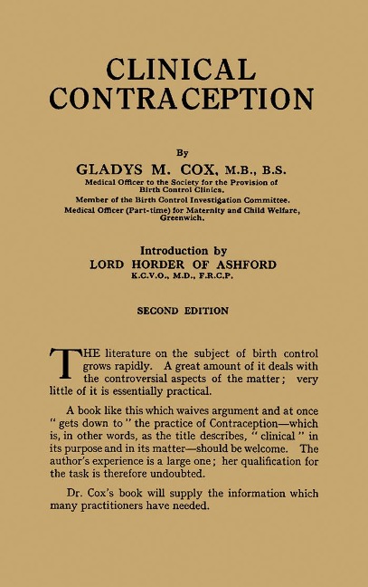 Clinical Contraception - Gladys M. Cox