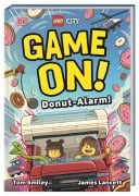 Cover-Bild zum Titel 'LEGO® City Game On! - Donut-Alarm!' von 'Tom Smiley, Lego Stories'