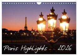 Paris Highlights Wandkalender 2026 DIN A3 quer (Wandkalender 2026 DIN A4 quer), CALVENDO Monatskalender - Rafael Polteaux