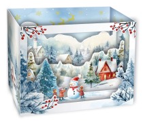 Cover-Bild zum Titel 'Weihnachtskarte Pop-Up - Winterfreude im Schnee' von ''