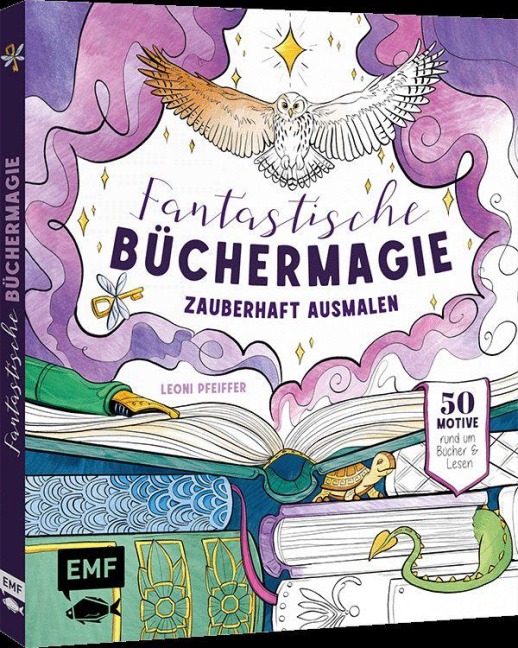 Fantastische Büchermagie - Zauberhafte Lesewelten zum Ausmalen - Leoni Pfeiffer