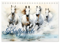 Cover-Bild zum Titel 'Kraftpakete in Aquarell (Tischkalender 2026 DIN A5 quer), CALVENDO Monatskalender' von 'Daniela Tapper'