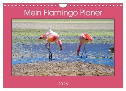 Cover-Bild zum Titel 'Mein Flamingo Planer (Wandkalender 2026 DIN A4 quer), CALVENDO Monatskalender' von 'Piera Marlena Büchler'