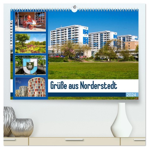 Grüße aus Norderstedt (hochwertiger Premium Wandkalender 2024 DIN A2 quer), Kunstdruck in Hochglanz - D. E. T. Photo Impressions
