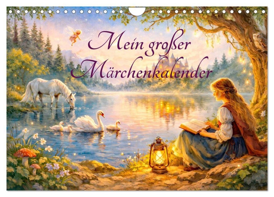 Mein großer Märchenkalender (Wandkalender 2027 DIN A4 quer), CALVENDO Monatskalender - Konstanze Junghanns