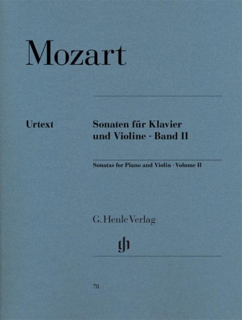 Sonaten für Klavier und Violine, Band II - Wolfgang Amadeus Mozart