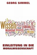 Cover-Bild zum Titel 'Einleitung in die Moralwissenschaft' von 'Georg Simmel'
