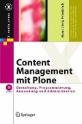 Cover-Bild zum Titel 'Content Management mit Plone' von 'Hans Jörg Friedrich'