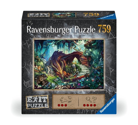 Ravensburger Exit Puzzle 17378 In der Drachenhöhle - 759 Teile Puzzle für Erwachsene und Kinder ab 12 Jahren - 