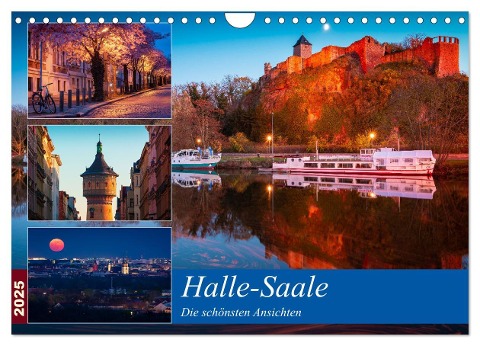 Halle-Saale - Die schönsten Ansichten (Wandkalender 2025 DIN A4 quer), CALVENDO Monatskalender - Martin Wasilewski