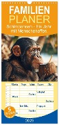 Familienplaner 2025 - Schimpansen - Ein Jahr mit Menschenaffen. mit 5 Spalten (Wandkalender, 21 x 45 cm) CALVENDO - Peter R. Stuhlmann