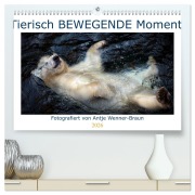 Tierisch BEWEGENDE Momente (hochwertiger Premium Wandkalender 2026 DIN A2 quer), Kunstdruck in Hochglanz - Antje Wenner-Braun
