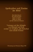 Cover-Bild zum Titel 'Apokryphen und Zusätze der Bibel: Das Buch Baruch, Der Brief Jeremias, Stücke zu Esther, Stücke zu Daniel und das Gebet des Manasse' von 'Hermann Menge'