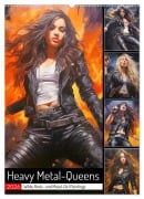 Heavy Metal-Queens. Wilde Rock- und Metal-Girl Paintings (Wandkalender 2026 DIN A2 hoch), CALVENDO Monatskalender - Rose Hurley