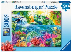 Cover-Bild zum Titel 'Kinderpuzzle 300 XXL Teile - Meeresschatz' von ''