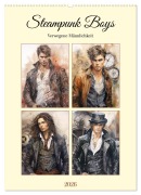 Cover-Bild zum Titel 'Steampunk Boys. Verwegene Männlichkeit (Wandkalender 2026 DIN A2 hoch), CALVENDO Monatskalender' von 'Rose Hurley'
