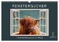 Fenstergucker - tierische Freunde an der Wand (Wandkalender 2024 DIN A3 quer), CALVENDO Monatskalender - Peter Roder