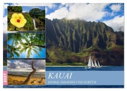 Cover-Bild zum Titel 'Kauai - Einmal Paradies und zurück (Wandkalender 2027 DIN A2 quer), CALVENDO Monatskalender' von 'Rabea Albilt'