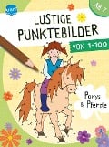 Cover-Bild zum Titel 'Lustige Punktebilder von 1 bis 100. Ponys und Pferde' von ''