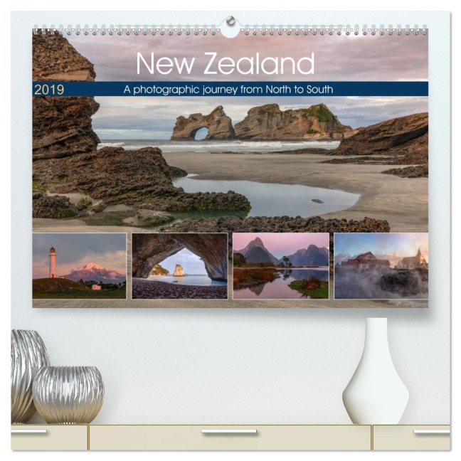 New Zealand, a photographic journey from North to South (High Quality Premium Wall Calendar 2026 DIN A2 landscape),CALVENDO 12 Month Wall Calendar - Joana Kruse