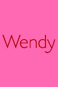 Cover-Bild zum Titel 'Wendy' von 'Wendy Arcangel'