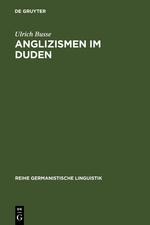 Anglizismen im Duden - Ulrich Busse