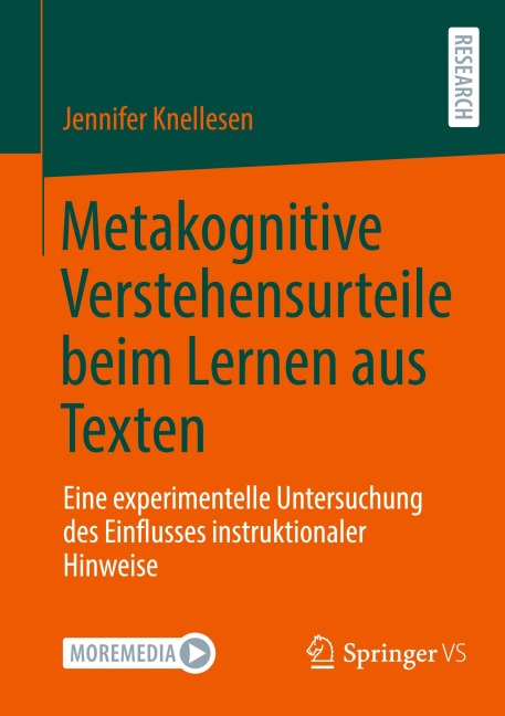Metakognitive Verstehensurteile beim Lernen aus Texten - Jennifer Knellesen