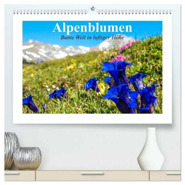 Alpenblumen. Bunte Welt in luftiger Höhe (hochwertiger Premium Wandkalender 2026 DIN A2 quer), Kunstdruck in Hochglanz - Elisabeth Stanzer